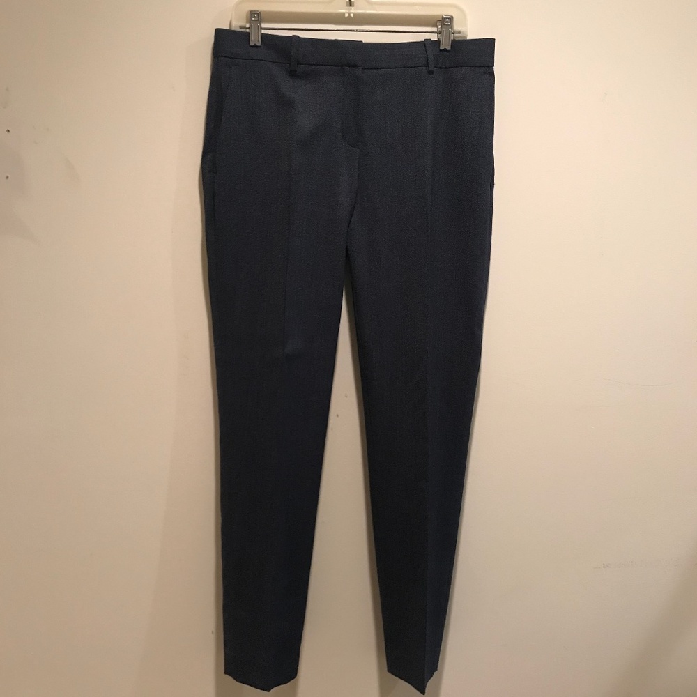 Theory Women Gray Wool Suit Trousers